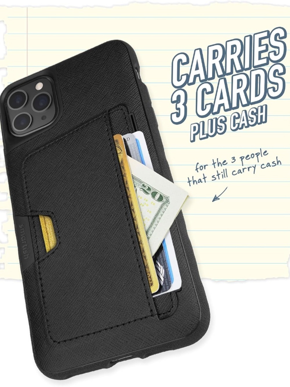 Smartish Wallet Slayer Vol. 2 Case for iPhone 12 / 12 Pro card holder phone case - Picture 4 of 8